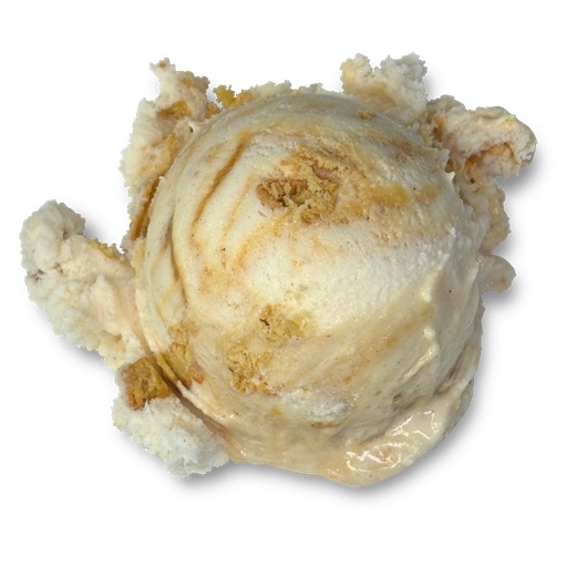 image of  made with cinnamon flavored ice cream with churro pieces and caramel swirl