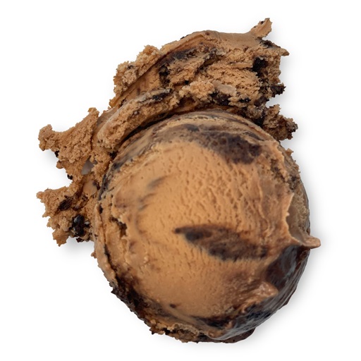 image of Buy the Double Dip made with mocha with cookie dough swirled with crumbles of chocolate sandwich cookies